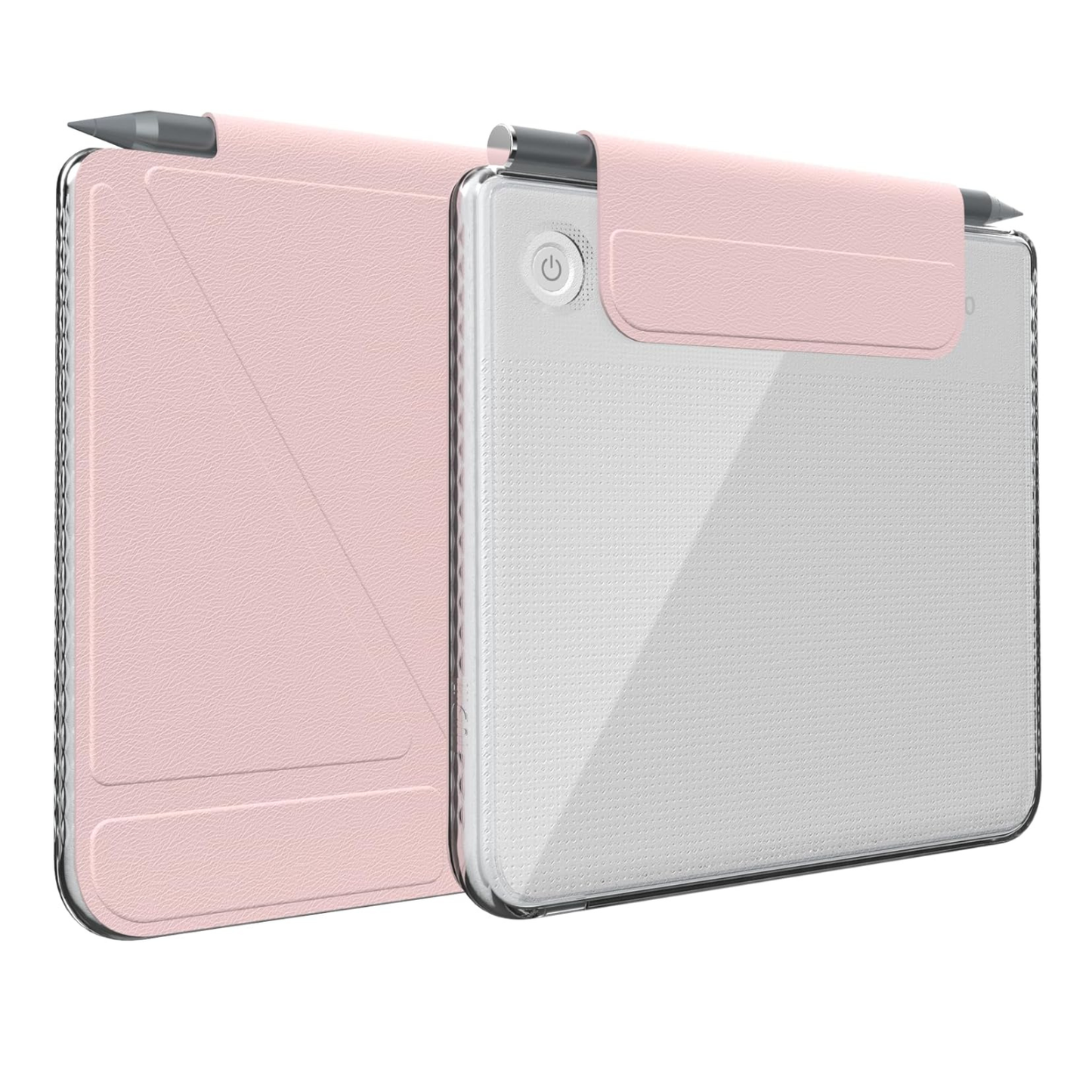 Kobo Libra Colour (2024) Case M-FLIP Detachable Clear Magnetic Fold Cover with Stylus Holder
