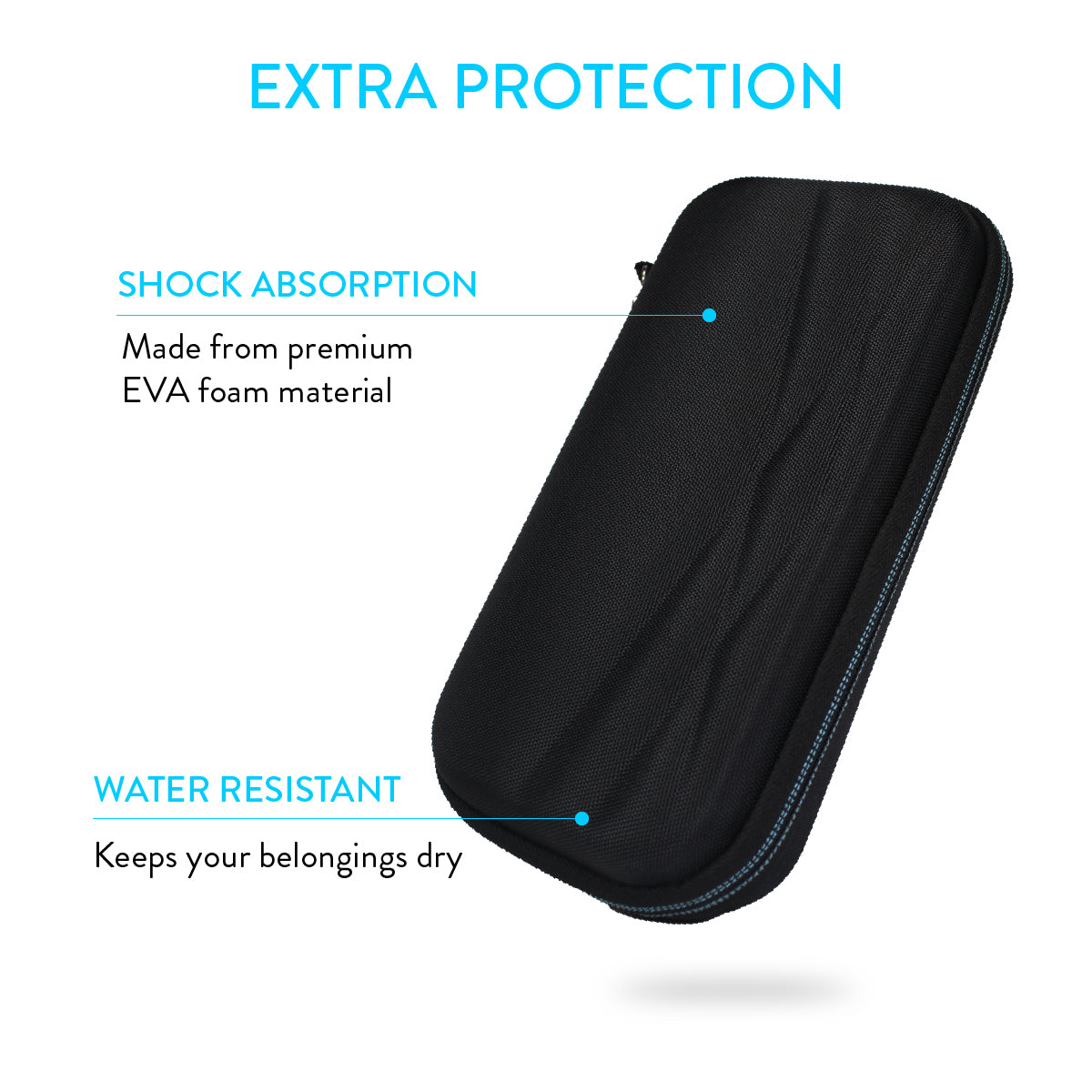 TUDIA - Funda rígida de goma EVA compatible con Philips Norelco OneBlade Hybrid Afeitadora eléctrica QP2520 QP2570