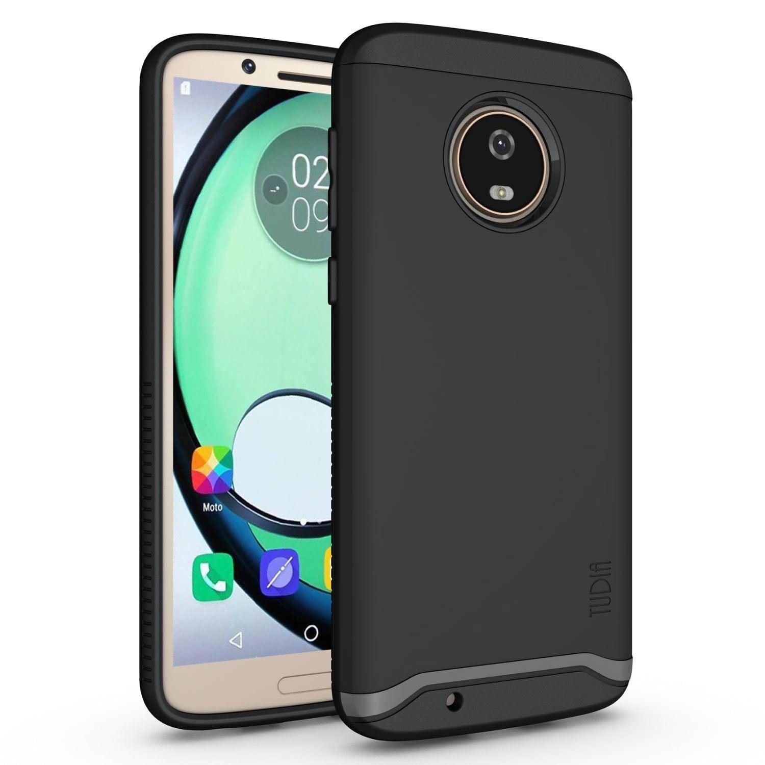 Motorola Moto G6 heavy duty dual layer case in jet black – shockproof protective phone cover by MERGE