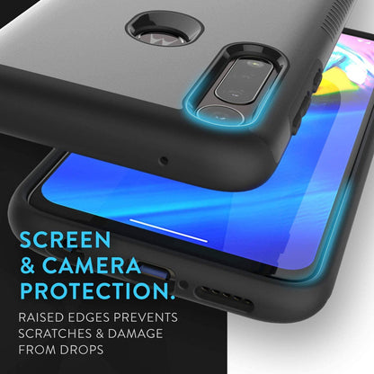 TUDIA Dual Layer Heavy Duty Case for Motorola Moto G8 Power – Shockproof Cover with Screen and Camera Protection