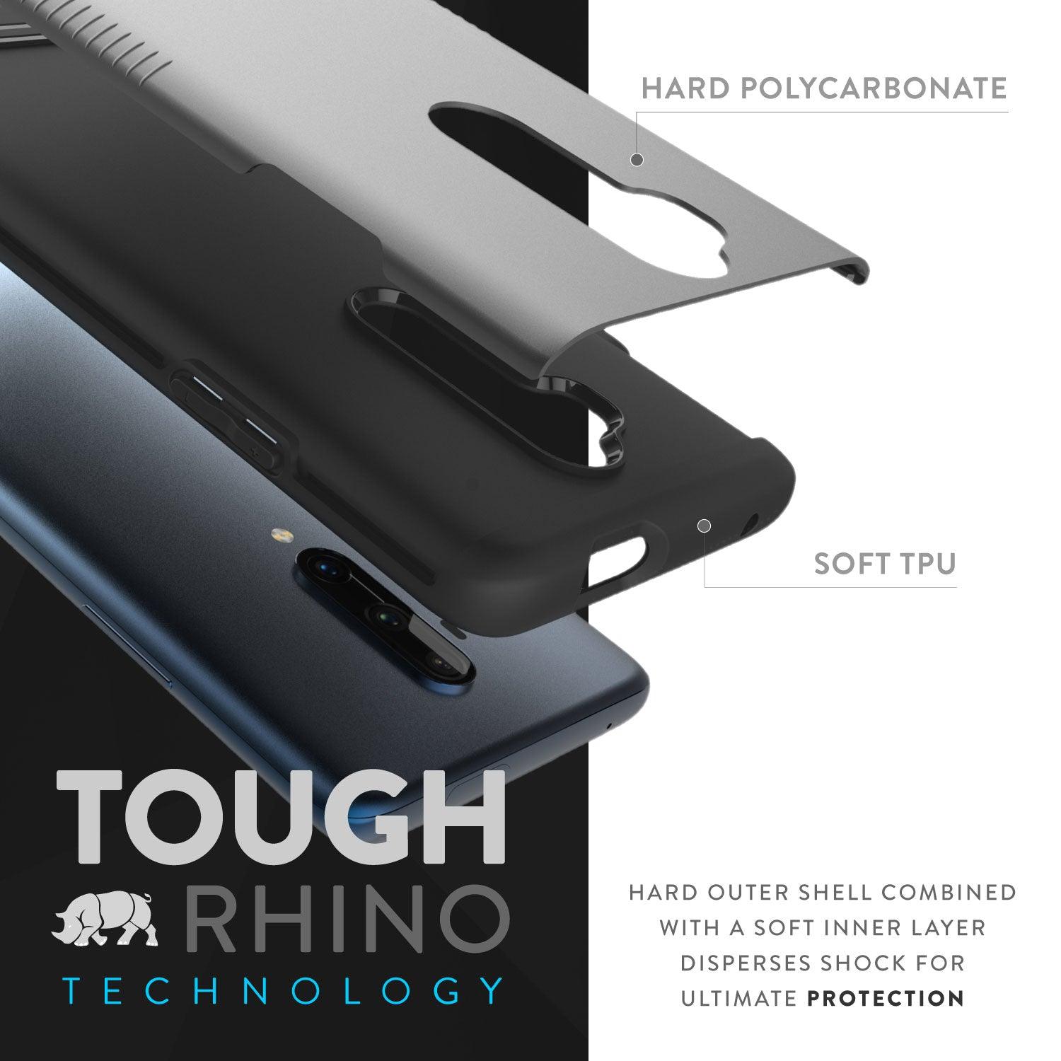 TUDIA Merge Series Heavy Duty Dual Layer Case for OnePlus 7T Pro – Rugged Shockproof Protective Hard Shell