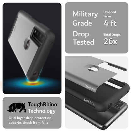 TUDIA MERGE Series Case for TCL 20R 5G, 20 AX 5G, and Bremen 5G – Rugged Dual Layer Shockproof Military Grade Phone Cover